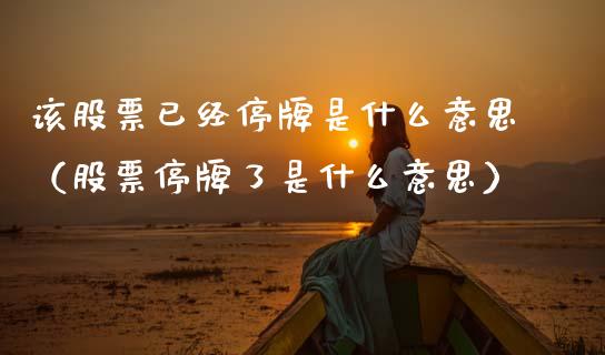该股票已经停牌是什么意思（股票停牌了是什么意思）_https://www.gzqbddp.com_炒股经验_第1张