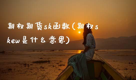 期权期货sk函数(期权skew是什么意思)_https://www.gzqbddp.com_财经直播室_第1张