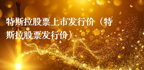 特斯拉股票上市发行价（特斯拉股票发行价）_https://www.gzqbddp.com_技术分析_第1张