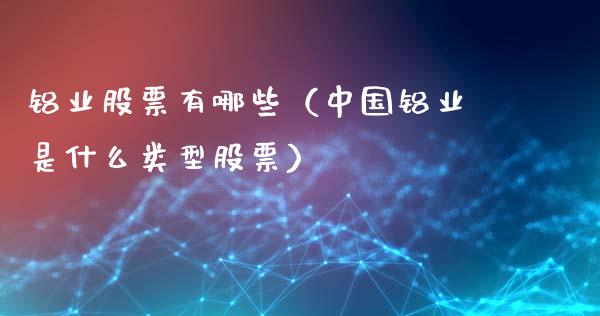 铝业股票有哪些（中国铝业是什么类型股票）_https://www.gzqbddp.com_技术分析_第1张
