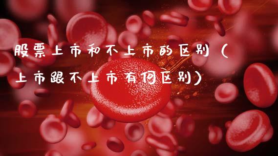 股票上市和不上市的区别（上市跟不上市有何区别）_https://www.gzqbddp.com_选股技巧_第1张
