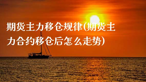 期货主力移仓规律(期货主力合约移仓后怎么走势)_https://www.gzqbddp.com_恒指期货_第1张