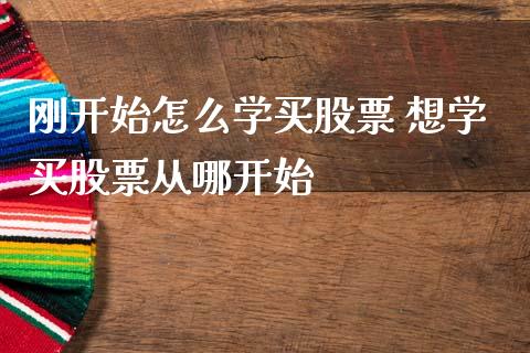 刚开始怎么学买股票 想学买股票从哪开始_https://www.gzqbddp.com_技术分析_第1张