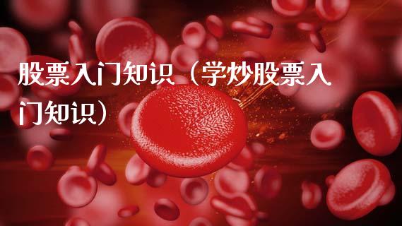 股票入门知识（学炒股票入门知识）_https://www.gzqbddp.com_财经资讯_第1张