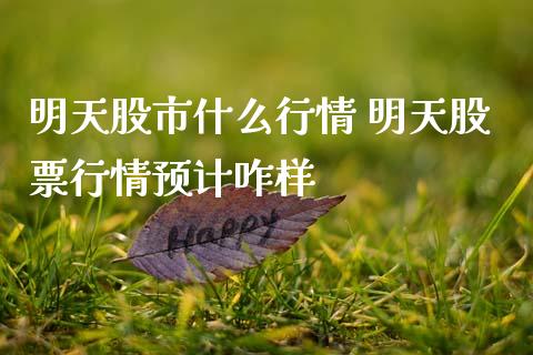明天股市什么行情 明天股票行情预计咋样_https://www.gzqbddp.com_选股技巧_第1张