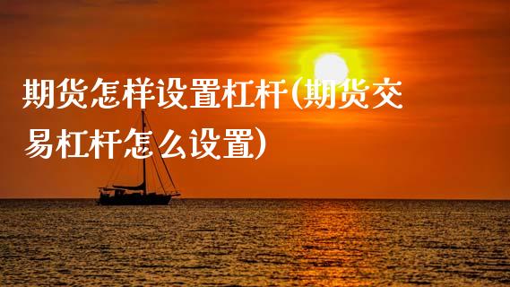 期货怎样设置杠杆(期货交易杠杆怎么设置)_https://www.gzqbddp.com_恒指期货_第1张