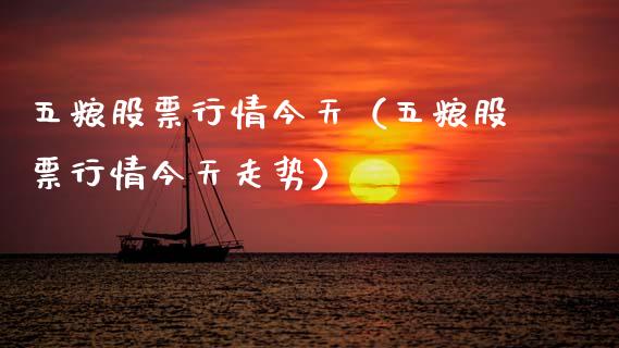 五粮股票行情今天（五粮股票行情今天走势）_https://www.gzqbddp.com_炒股经验_第1张
