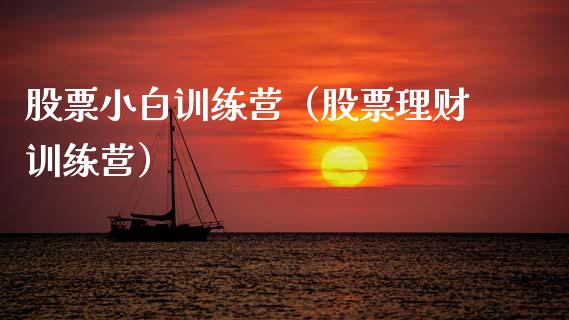 股票小白训练营（股票理财训练营）_https://www.gzqbddp.com_股票知识_第1张