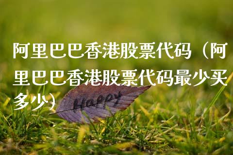 阿里巴巴香港股票代码（阿里巴巴香港股票代码最少买多少）_https://www.gzqbddp.com_股票知识_第1张
