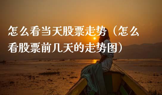 怎么看当天股票走势（怎么看股票前几天的走势图）_https://www.gzqbddp.com_股票知识_第1张