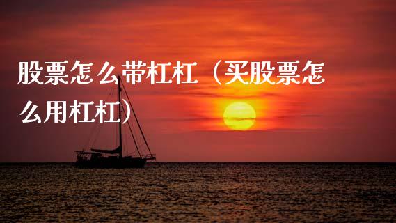 股票怎么带杠杠（买股票怎么用杠杠）_https://www.gzqbddp.com_技术分析_第1张