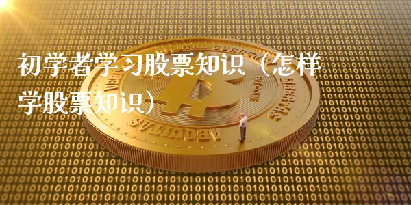 初学者学习股票知识（怎样学股票知识）_https://www.gzqbddp.com_选股技巧_第1张
