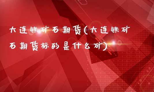 大连铁矿石期货(大连铁矿石期货标的是什么矿)_https://www.gzqbddp.com_国际期货_第1张