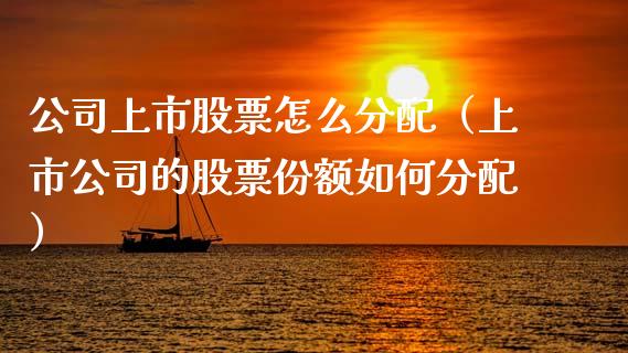 公司上市股票怎么分配（上市公司的股票份额如何分配）_https://www.gzqbddp.com_选股技巧_第1张