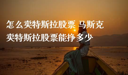 怎么卖特斯拉股票 马斯克卖特斯拉股票能挣多少_https://www.gzqbddp.com_股票知识_第1张