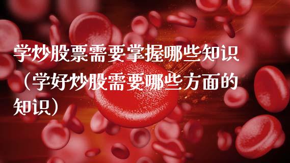 学炒股票需要掌握哪些知识（学好炒股需要哪些方面的知识）_https://www.gzqbddp.com_炒股经验_第1张