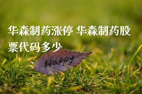 华森制药涨停 华森制药股票代码多少_https://www.gzqbddp.com_炒股经验_第1张