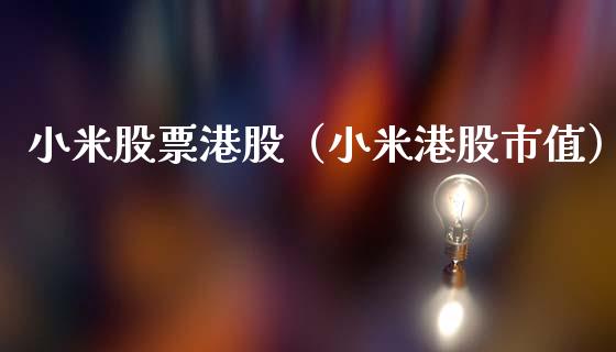 小米股票港股（小米港股市值）_https://www.gzqbddp.com_股票知识_第1张