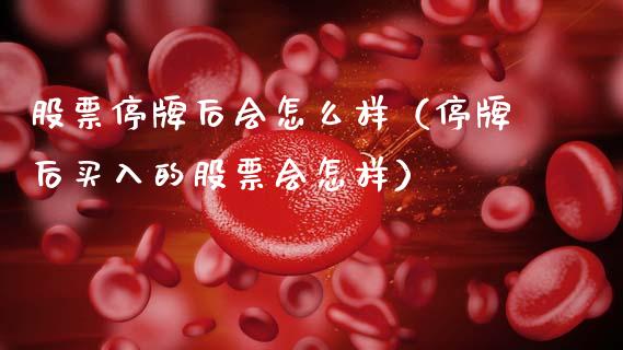 股票停牌后会怎么样（停牌后买入的股票会怎样）_https://www.gzqbddp.com_技术分析_第1张