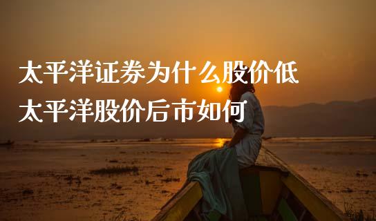 太平洋证券为什么股价低 太平洋股价后市如何_https://www.gzqbddp.com_技术分析_第1张