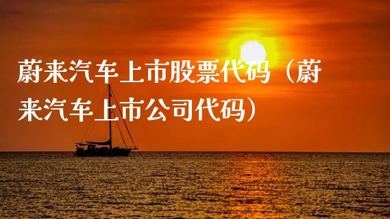 蔚来汽车上市股票代码（蔚来汽车上市公司代码）_https://www.gzqbddp.com_炒股经验_第1张