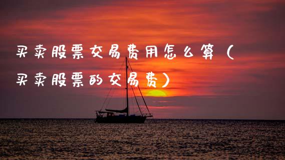 买卖股票交易费用怎么算（买卖股票的交易费）_https://www.gzqbddp.com_股票知识_第1张