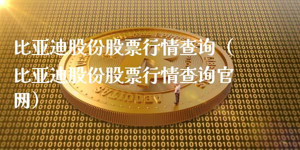 比亚迪股份股票行情查询（比亚迪股份股票行情查询官网）_https://www.gzqbddp.com_炒股经验_第1张