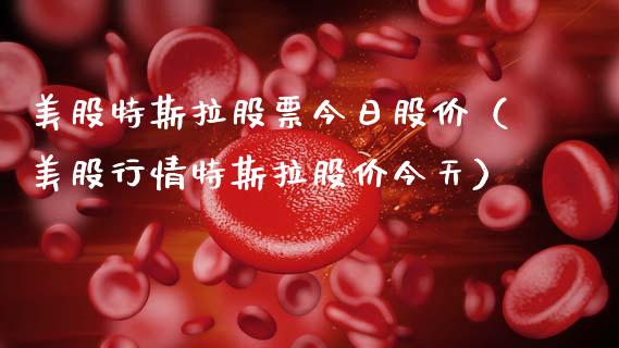 美股特斯拉股票今日股价（美股行情特斯拉股价今天）_https://www.gzqbddp.com_技术分析_第1张