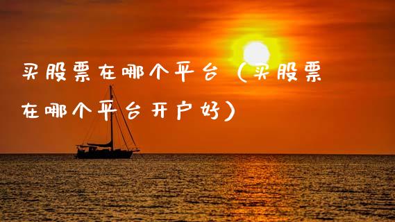 买股票在哪个平台（买股票在哪个平台开户好）_https://www.gzqbddp.com_股票知识_第1张