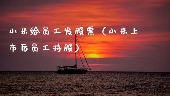 小米给员工发股票（小米上市后员工持股）_https://www.gzqbddp.com_股票知识_第1张
