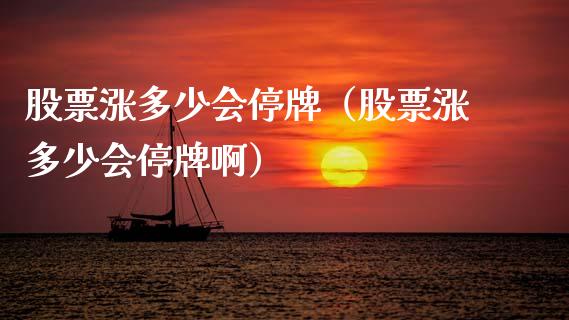 股票涨多少会停牌（股票涨多少会停牌啊）_https://www.gzqbddp.com_技术分析_第1张