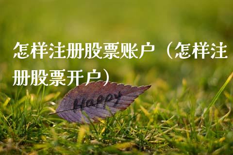 怎样注册股票账户（怎样注册股票开户）_https://www.gzqbddp.com_股票知识_第1张