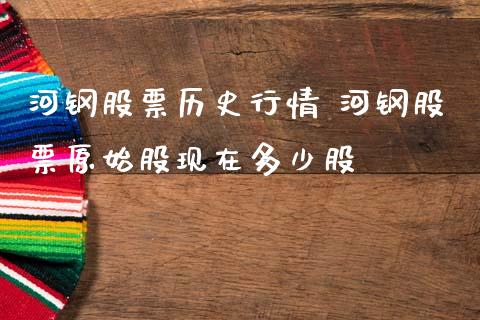 河钢股票历史行情 河钢股票原始股现在多少股_https://www.gzqbddp.com_炒股经验_第1张