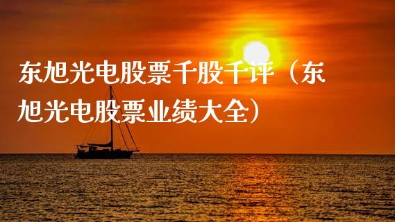 东旭光电股票千股千评（东旭光电股票业绩大全）_https://www.gzqbddp.com_炒股经验_第1张
