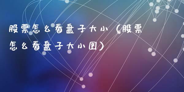 股票怎么看盘子大小（股票怎么看盘子大小图）_https://www.gzqbddp.com_股票知识_第1张