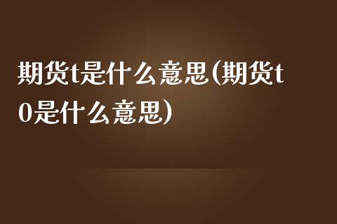 期货t是什么意思(期货t0是什么意思)_https://www.gzqbddp.com_财经直播室_第1张