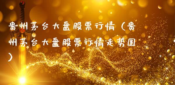贵州茅台大盘股票行情（贵州茅台大盘股票行情走势图）_https://www.gzqbddp.com_股票知识_第1张