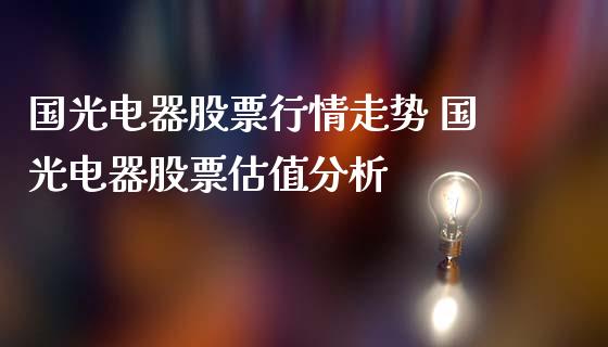 国光电器股票行情走势 国光电器股票估值分析_https://www.gzqbddp.com_选股技巧_第1张