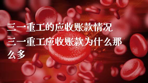 三一重工的应收账款情况 三一重工应收账款为什么那么多_https://www.gzqbddp.com_选股技巧_第1张