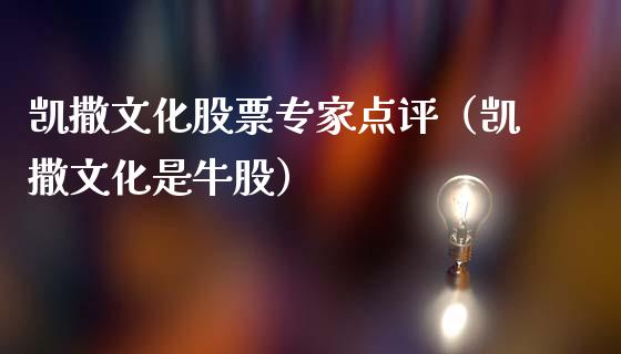凯撒文化股票专家点评（凯撒文化是牛股）_https://www.gzqbddp.com_选股技巧_第1张