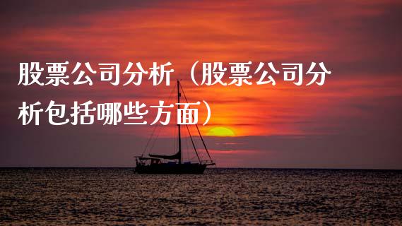 股票公司分析（股票公司分析包括哪些方面）_https://www.gzqbddp.com_技术分析_第1张