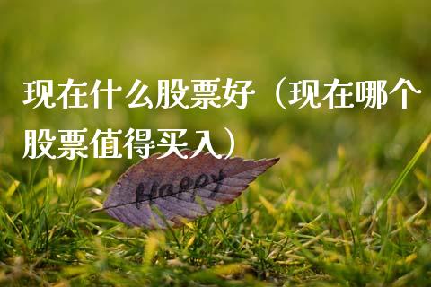 现在什么股票好（现在哪个股票值得买入）_https://www.gzqbddp.com_炒股经验_第1张