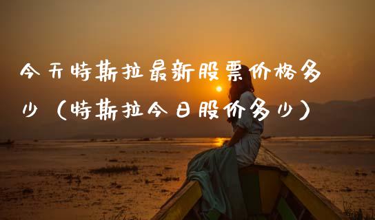 今天特斯拉最新股票价格多少（特斯拉今日股价多少）_https://www.gzqbddp.com_股票知识_第1张