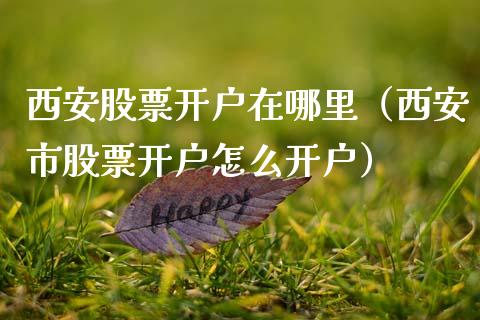 西安股票开户在哪里（西安市股票开户怎么开户）_https://www.gzqbddp.com_炒股经验_第1张