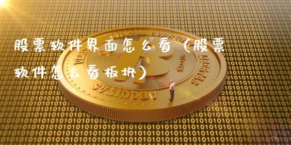 股票软件界面怎么看（股票软件怎么看板块）_https://www.gzqbddp.com_选股技巧_第1张